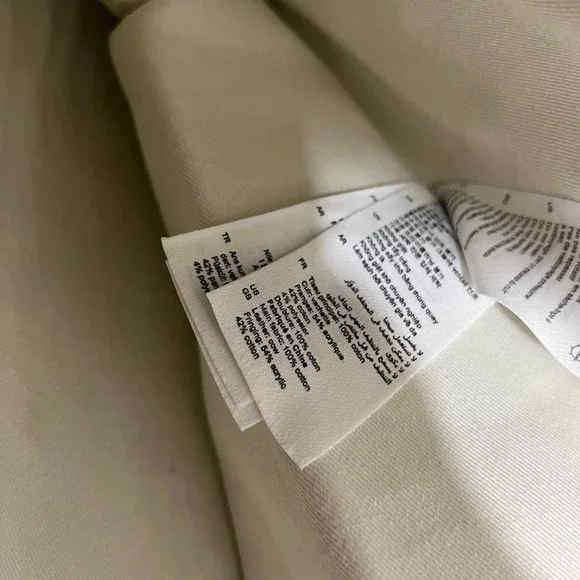 SANDRO Kabash Blue Floral Tote Bag Purse Fringe Hem Large Travel Canvas Designer - Picture 8 of 12